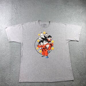 Dragon Ball Z Graphic T Shirt Mens 2XL Goku Gohan Anime Grey Oversized 90s Style